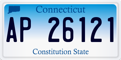 CT license plate AP26121