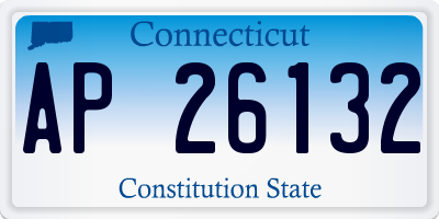CT license plate AP26132