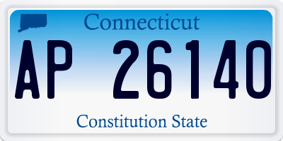 CT license plate AP26140