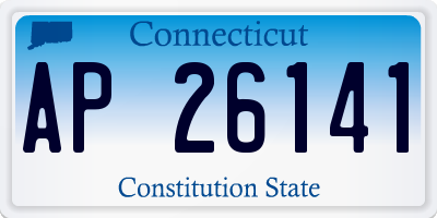 CT license plate AP26141