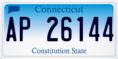 CT license plate AP26144