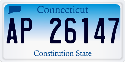 CT license plate AP26147