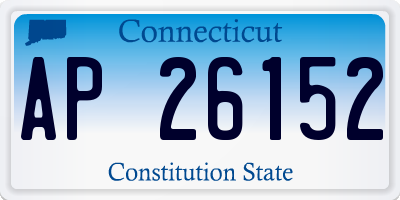 CT license plate AP26152