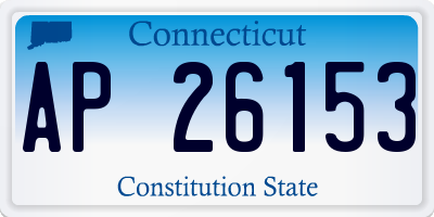 CT license plate AP26153