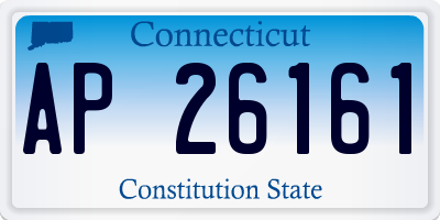 CT license plate AP26161