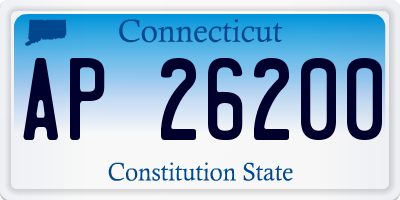 CT license plate AP26200