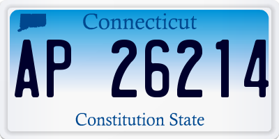 CT license plate AP26214