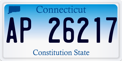 CT license plate AP26217