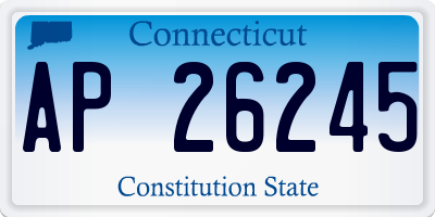 CT license plate AP26245