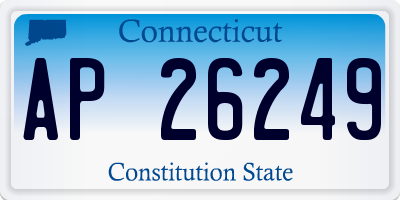 CT license plate AP26249