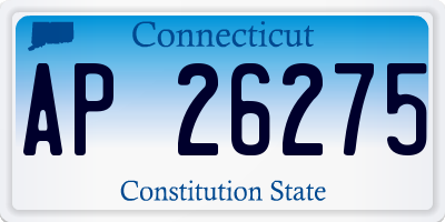 CT license plate AP26275