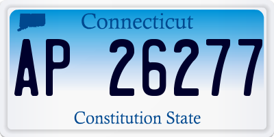 CT license plate AP26277