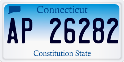 CT license plate AP26282