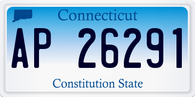 CT license plate AP26291