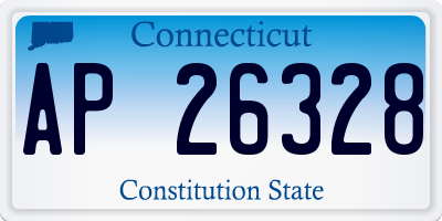 CT license plate AP26328