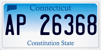 CT license plate AP26368
