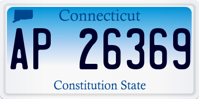 CT license plate AP26369
