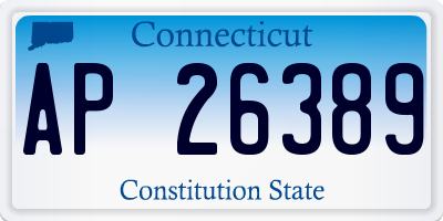CT license plate AP26389