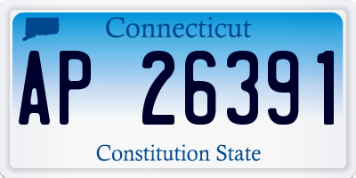 CT license plate AP26391