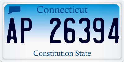 CT license plate AP26394