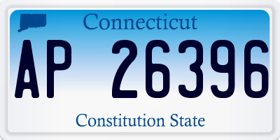 CT license plate AP26396