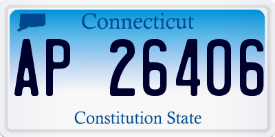 CT license plate AP26406