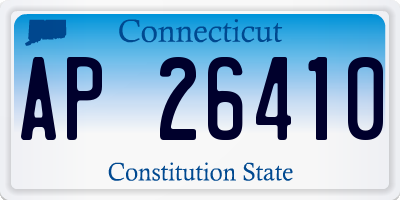 CT license plate AP26410