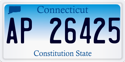 CT license plate AP26425
