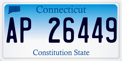 CT license plate AP26449