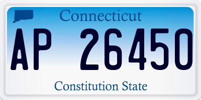 CT license plate AP26450