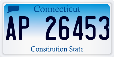 CT license plate AP26453