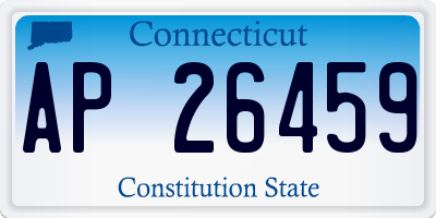 CT license plate AP26459
