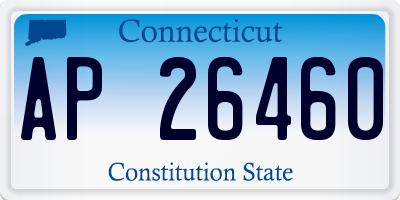 CT license plate AP26460