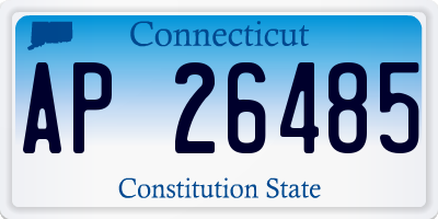 CT license plate AP26485