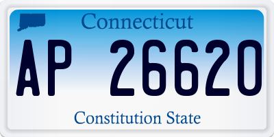 CT license plate AP26620