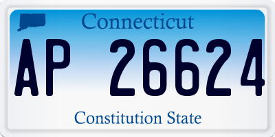 CT license plate AP26624