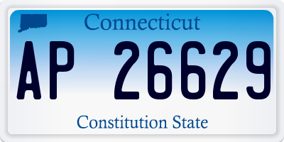 CT license plate AP26629