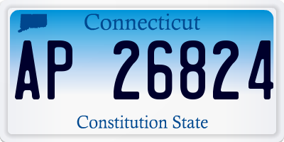 CT license plate AP26824