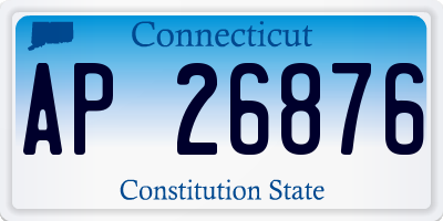 CT license plate AP26876