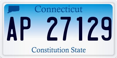 CT license plate AP27129