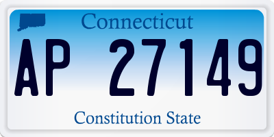 CT license plate AP27149