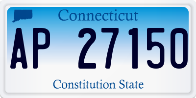 CT license plate AP27150