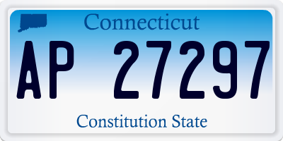CT license plate AP27297