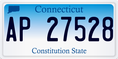 CT license plate AP27528
