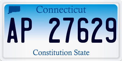 CT license plate AP27629