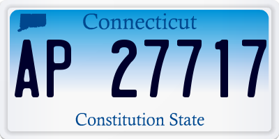 CT license plate AP27717