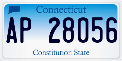 CT license plate AP28056