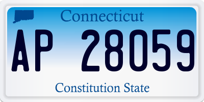 CT license plate AP28059