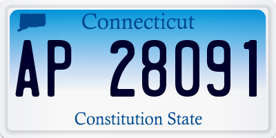 CT license plate AP28091