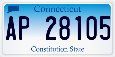 CT license plate AP28105